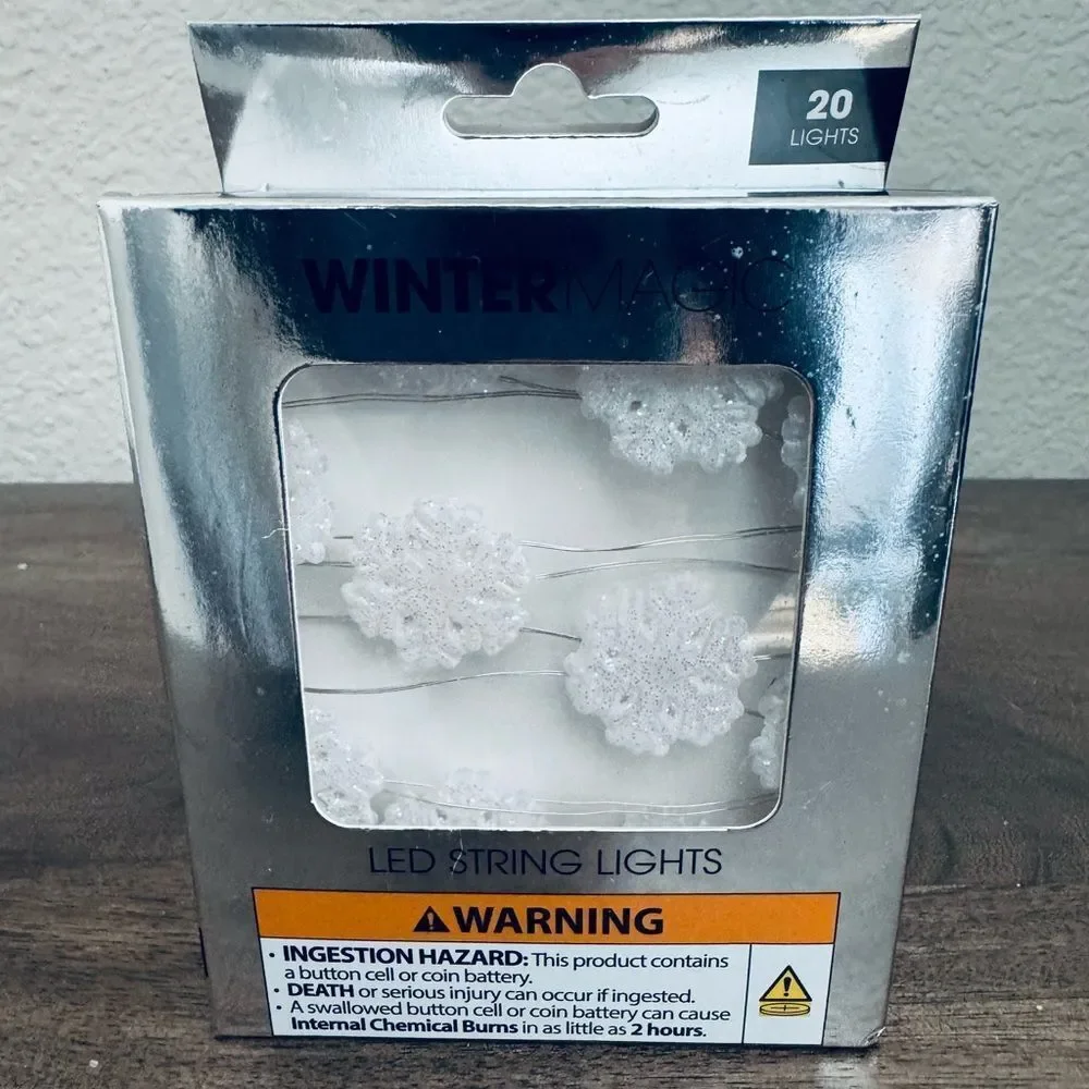Christmas Snowflake Holiday LED String Lights